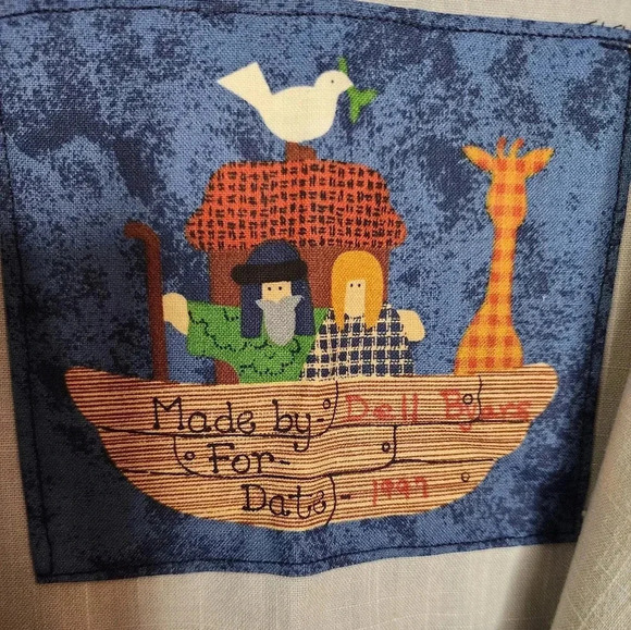 VINTAGE Noahs Ark Vest Handmade Handcrafted Reversible Grandma Core Size Large - Picture 3 of 6